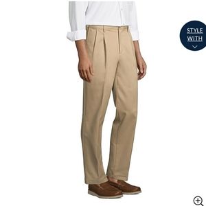 Roundtree and Yorke Total Flex Classic Fit Core Comfort Waistband Cuffed Pleated